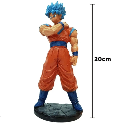 Kit 3 Bonecos Dragon Ball Z Super Goku Super Sayajin Blue ssj Azul