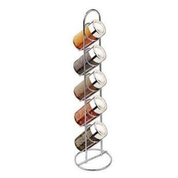 Porta Tempero Condimentos Suporte Metal c/ 5 potes de Vidro. Menor preço em Porta Tempero Condimentos Suporte Metal c/ 5 potes de Vidro.