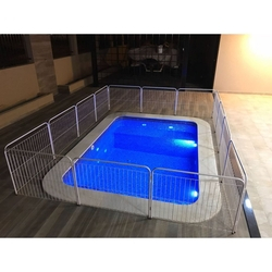 Cercado Para Piscina Proteção Cães Pet Cão Cachorro 9x90cm Branco Menor preço em Cercado Para Piscina Proteção Cães Pet Cão Cachorro 9x90cm Branco