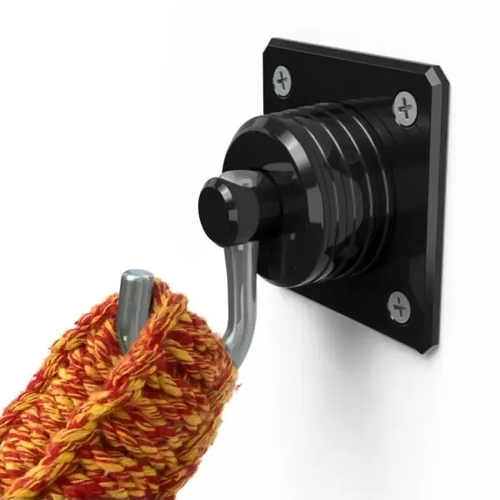 Gancho para Rede Silencioso com Rolamentos (1 par) - Preto Menor preço em Gancho para Rede Silencioso com Rolamentos (1 par) - Preto