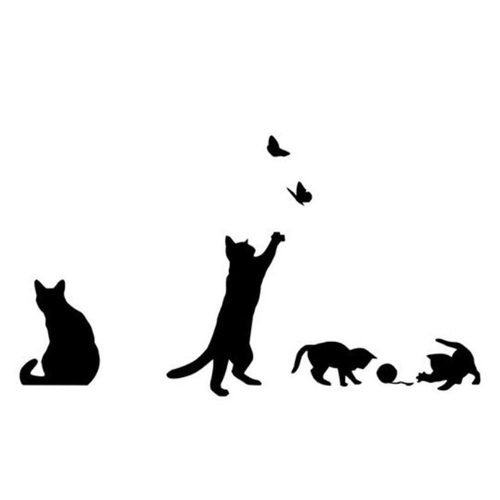 Presentes da parede do gato preto novo dos desenhos animados ...