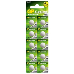 10 Pilhas Baterias LR44 A76 AG13 Alcalina GP - 01 cartela com 10 unidades Menor preço em 10 Pilhas Baterias LR44 A76 AG13 Alcalina GP - 01 cartela com 10 unidades