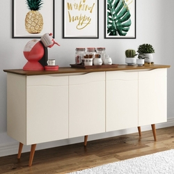 Balcão Buffet 4 Portas - Off White / Freijó - RPM Móveis é boa?