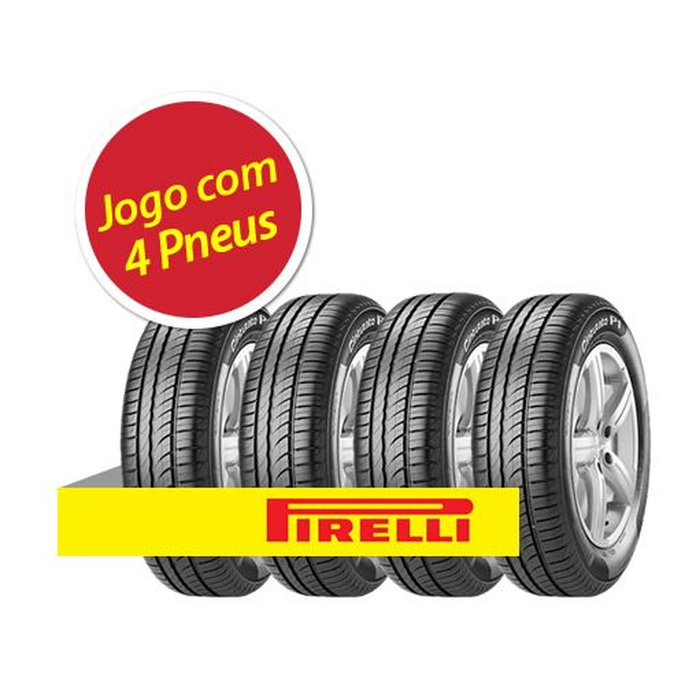 Kit Pneu Aro 15 Pirelli 195/60R15 Cinturato P1 88H 4 Unidades em ...