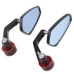 1 par de 7/8″ Universal Espelhos Motos Acessórios Handle Bar End espelhos retrovisores Scooters retrovisor espelhos laterais Retrovisor Moto