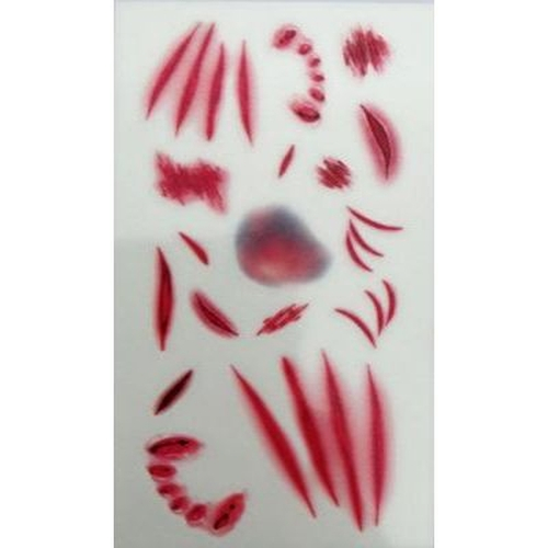Halloween Zombie Scar Tatuagens Falsas Cicatrizes Traje De Maquiagem Sangrenta Decoracao De Halloween Horror Ferida Mortal Assustador Ferimento Adesivo Nas Americanas