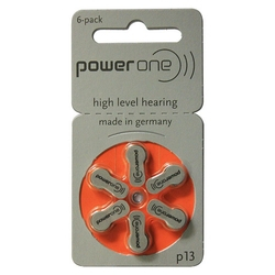 Bateria p/ Aparelho Auditivo Power One P-13 Menor preço em Bateria p/ Aparelho Auditivo Power One P-13