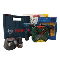 Menor preço em Furadeira Parafusadeira Gsr 120-li A Cara Do Pai Bosch - kit pais