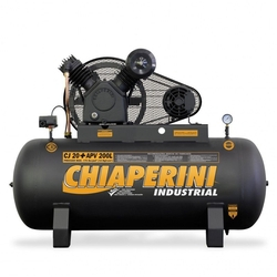 Compressor de Ar Industrial, Trifásico 220/380v, 200 Litros, 5Hp - CJ 20 + APV 200L - Chiaperini 688 Menor preço em Compressor de Ar Industrial, Trifásico 220/380v, 200 Litros, 5Hp - CJ 20 + APV 200L - Chiaperini 688