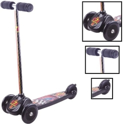 Patinete Infantil Para Meninos Preto Personalizado Com 3 Rodas - YT3-05PR-LX Menor preço em Patinete Infantil Para Meninos Preto Personalizado Com 3 Rodas - YT3-05PR-LX