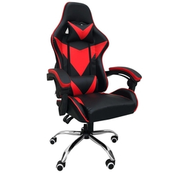 Cadeira Gamer Escritório Ajuste Lombar Reclinável Em 70º Gaming Vermelho K-C502 Menor preço em Cadeira Gamer Escritório Ajuste Lombar Reclinável Em 70º Gaming Vermelho K-C502