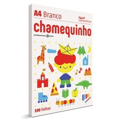 Papel sulfite A4 - 210x297 - com 100 folhas - Chamequinho Menor preço em Papel sulfite A4 - 210x297 - com 100 folhas - Chamequinho