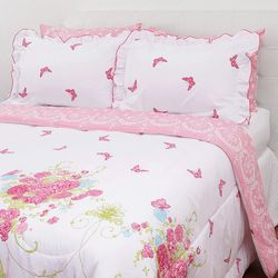 Enxoval Cama Solteiro Provence Rosa 5 Peças com Babado 100% Algodão - Casa e Conforto Menor preço em Enxoval Cama Solteiro Provence Rosa 5 Peças com Babado 100% Algodão - Casa e Conforto