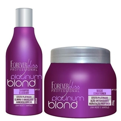 Forever Liss Platinum Blond - Kit Manutenção Desamarelador Menor preço em Forever Liss Platinum Blond - Kit Manutenção Desamarelador