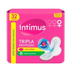 Absorvente Externo Intimus Tripla Proteção Seca com Abas - 32 Unidades é boa?