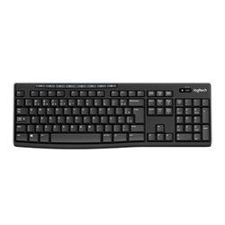 Menor preço em Teclado sem Fio Logitech K270 com 8 Teclas Multimídia Conexão USB Pilhas Inclusas Compatível com PC e Notebook e Layout ABNT2