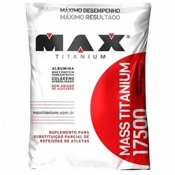 Mass 17500 (3000g) Chocolate - Max Titanium Menor preço em Mass 17500 (3000g) Chocolate - Max Titanium