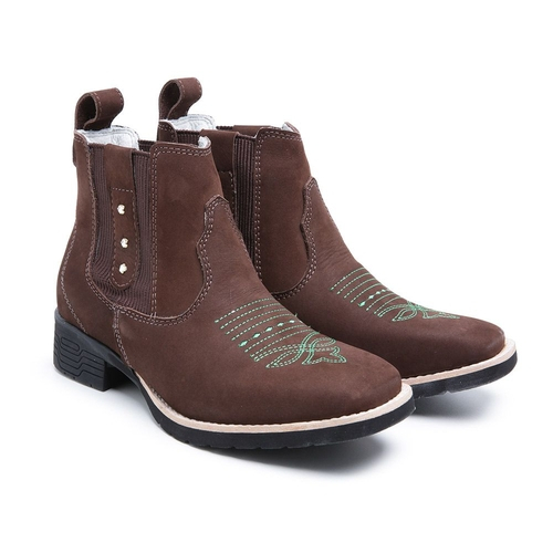bota texana cano baixo feminina