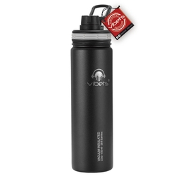 Garrafa Sport Vibets Squeeze Térmico Isolado A Vácuo 650ml Menor preço em Garrafa Sport Vibets Squeeze Térmico Isolado A Vácuo 650ml