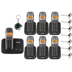 Kit Telefone Sem Fio Ts 5150 Bina 6 Ramal Headset Intelbras Menor preço em Kit Telefone Sem Fio Ts 5150 Bina 6 Ramal Headset Intelbras