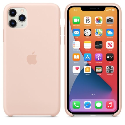 Case De Silicone Aveludada Iphone 11 Pro Max Rosa Areia