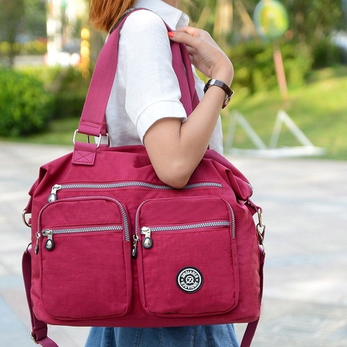 Women Quality Waterproof Nylon Causal Shoulder Tote Handbag Crossbody Messenger