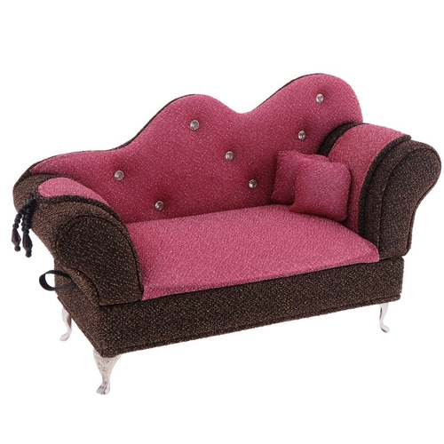 1 6 Escala Bonecas Móveis Long Sofa Chaise Lounge Recliner Chair Long Sofa Chaise Lounge Recliner Chair