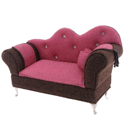 1 6 Escala Bonecas Móveis Long Sofa Chaise Lounge Recliner Chair Long Sofa Chaise Lounge Recliner Chair
