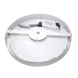 Kit 5 peças Luminária Painel Plafon LED Branco Frio Redondo Sobrepor 18W 6500K Bivolt Menor preço em Kit 5 peças Luminária Painel Plafon LED Branco Frio Redondo Sobrepor 18W 6500K Bivolt