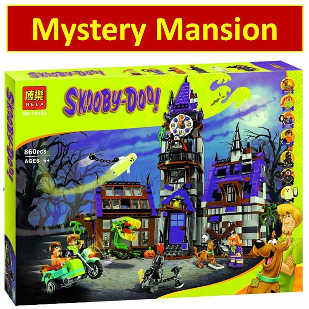 Scooby Doo Mystery Mansion blocos de construção Castelo Com Bonecos Scooby-doo Brinquedo