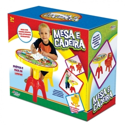 Kit Mesa e Cadeira Infantil Tampo Removivel Apolo Menor preço em Kit Mesa e Cadeira Infantil Tampo Removivel Apolo