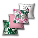 Kit 4 Capa Para Almofada Modelo Costela De Adão Rosa