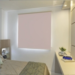 Persiana Rolo (2,50Larg. x 2,50Alt.) Blackout Rosa Bebê - Vogaflex
