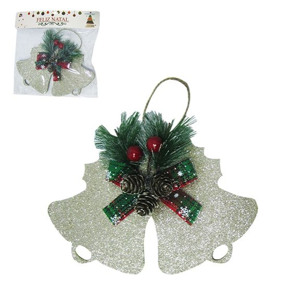 Enfeite Pendurar Eva Sino Dupla Face Glitter Decorado 13x20,5cm em Promoção na Americanas Enfeite Pendurar Eva Sino Dupla Face Glitter Decorado 13x20,5cm em Promoção na Americanas