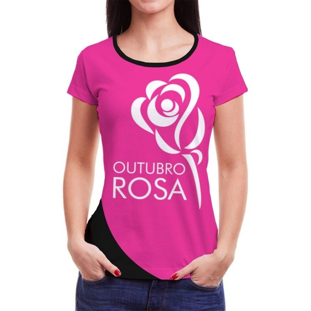 camisa outubro rosa feminina