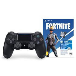 Controle Ps4 Dualshock Preto + Voucher Fortnite Menor preço em Controle Ps4 Dualshock Preto + Voucher Fortnite