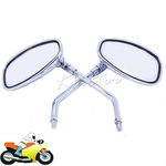 Custom Chrome motocicleta espelhos retrovisores laterais para Honda CB 1000R CB600F CBF1000 Sombra Aero 750 Chopper Scooter 10MM Tópico