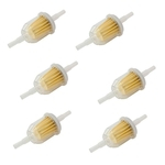 Gasolina 6pcs Universal Gasolina Gás Líquido Filtro De Combustível Filtro De Óleo Para Scooter Moto Moto Motor Acessórios
