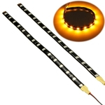 2pcs 12V 5050 SMD Car Faixa flexível Truck Motorbike Lamp 12 LED 30 centímetros impermeável Auto ATV Scooter flexível Strip luz