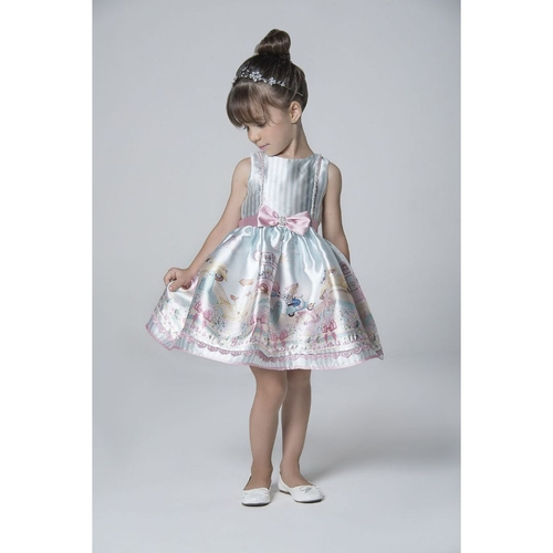 vestido petit cherie listrado