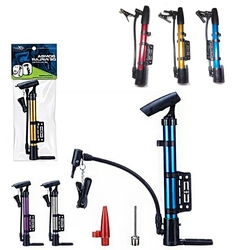 Bomba Alumínio Manual Azul ar Para Encher Pneu Pedal Bola Bicicleta Menor preço em Bomba Alumínio Manual Azul ar Para Encher Pneu Pedal Bola Bicicleta