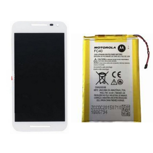 Kit Tela Display Lcd Touch Screen Motorola Moto G3 Sem Aro Branco ...