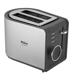 Torradeira Easy Toast Preta/Prata Philco 127V PTR2 Menor preço em Torradeira Easy Toast Preta/Prata Philco 127V PTR2