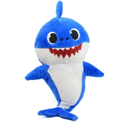 Baby Shark Pelúcia Musical Azul 28 cm Menor preço em Baby Shark Pelúcia Musical Azul 28 cm