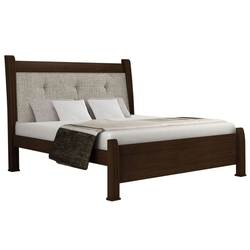 Cama de Casal Rufato Arezzo Estofada Café Menor preço em Cama de Casal Rufato Arezzo Estofada Café