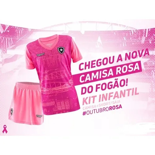 camisa do botafogo infantil rosa