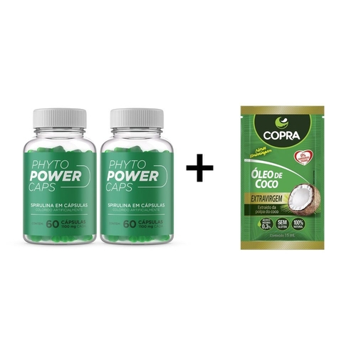 Qual o preço do(a)Combo 2 Potes Phyto Power Caps 60 Capsulas + 1 Sache Oleo De Coco 15G Combo 2 Potes Phyto Power Caps 60 Capsulas + 1 Sache Oleo De Coco 15G