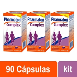 Kit Com 3 Pharmaton Complex c/ 30 Cápsulas Menor preço em Kit Com 3 Pharmaton Complex c/ 30 Cápsulas