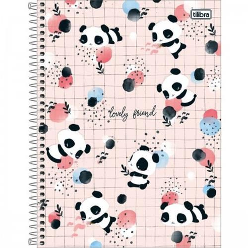 Caderno De Desenho Panda 80 folhas Tilibra