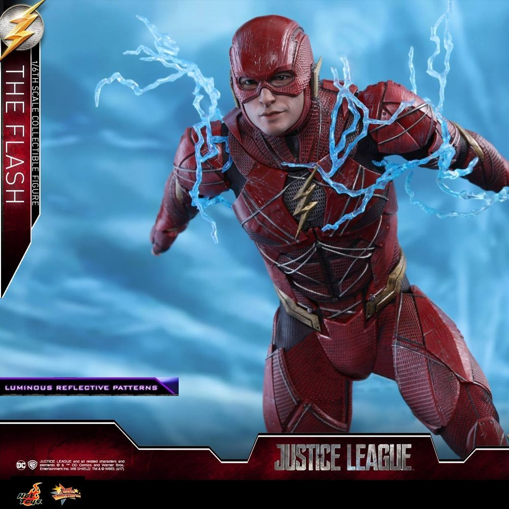 Hot Toys Justice League 1//6th scale The Flash Collectible Figure MMS448